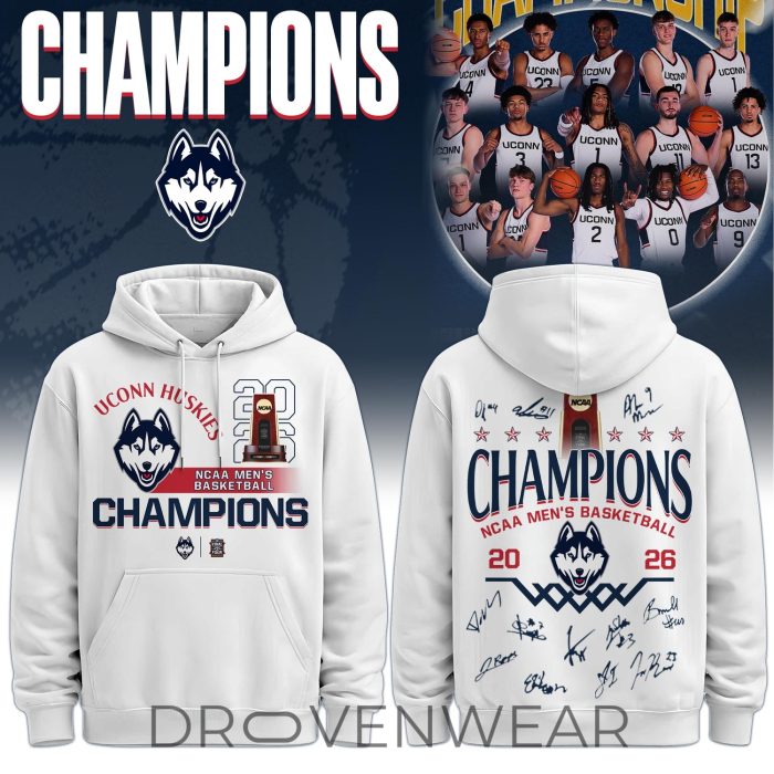 UConn 2026 NCAA Championship Commemorative Limited Hoodie - Image 4