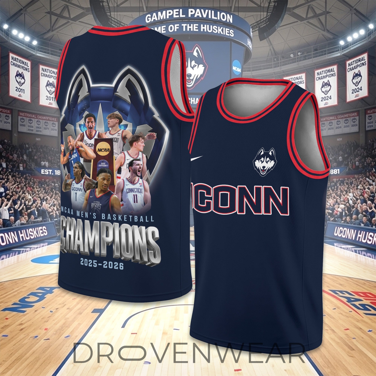 UConn Huskies 2026 NCAA Championship Limited Edition Basketball Jersey UConn Huskies 2026 NCAA Championship Limited Edition Basketball Jersey