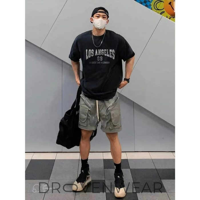 Unisex smoky grey wash Los Angeles A Great Day Is Coming T-shirt - Image 3