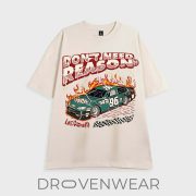 Vintage 90s Race Car T-Shirt - Dont Need Reason Graphic Tee - Bootleg Rap Tee Style - Image 2