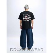 Vintage Distressed American Flag Oversized Graphic T-Shirt - Retro US Flag Streetwear Tee - Image 3