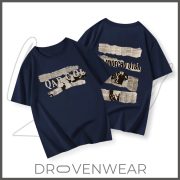 Vintage Newspaper Collage Graphic Tee - Oversized Streetwear T-Shirt - Image 3