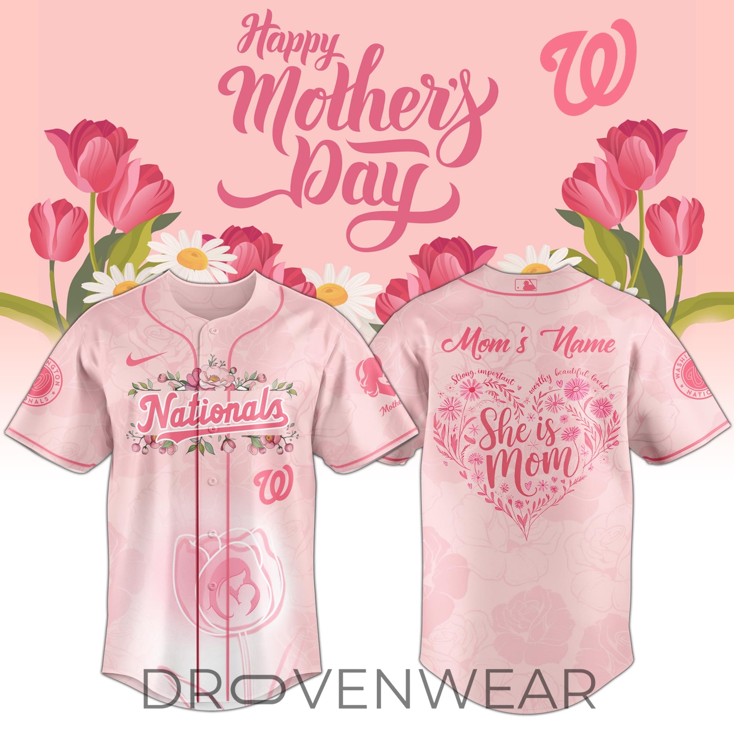 Washington Nationals Happy Mother’s Day 2026 Jersey Personalization Limited Edition + Selling Out Fast Washington Nationals Happy Mother’s Day 2026 Jersey Personalization Limited Edition + Selling Out Fast