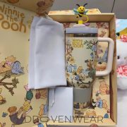 Winnie The Pooh Printed 40oz Tumbler With Handle And Straw - Image 4