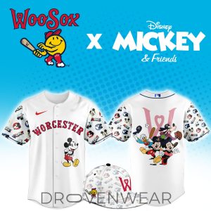 Worcester Red Sox Mickey Mouse Night Limited Jersey by Drovenwear.com