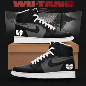 WuTang Forever Black Grey HighTop Sneakers by Drovenwear.com