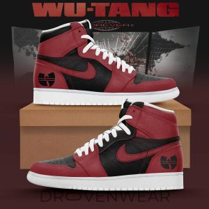 WuTang Forever Black Red HighTop Sneakers by Drovenwear.com