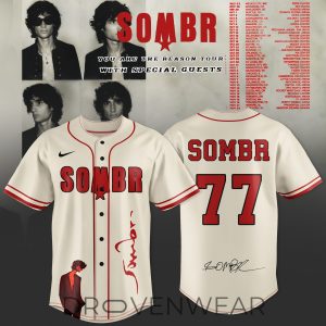 YOU ARE THE REASON Sombr 77 Baseball Jersey by Drovenwear.com