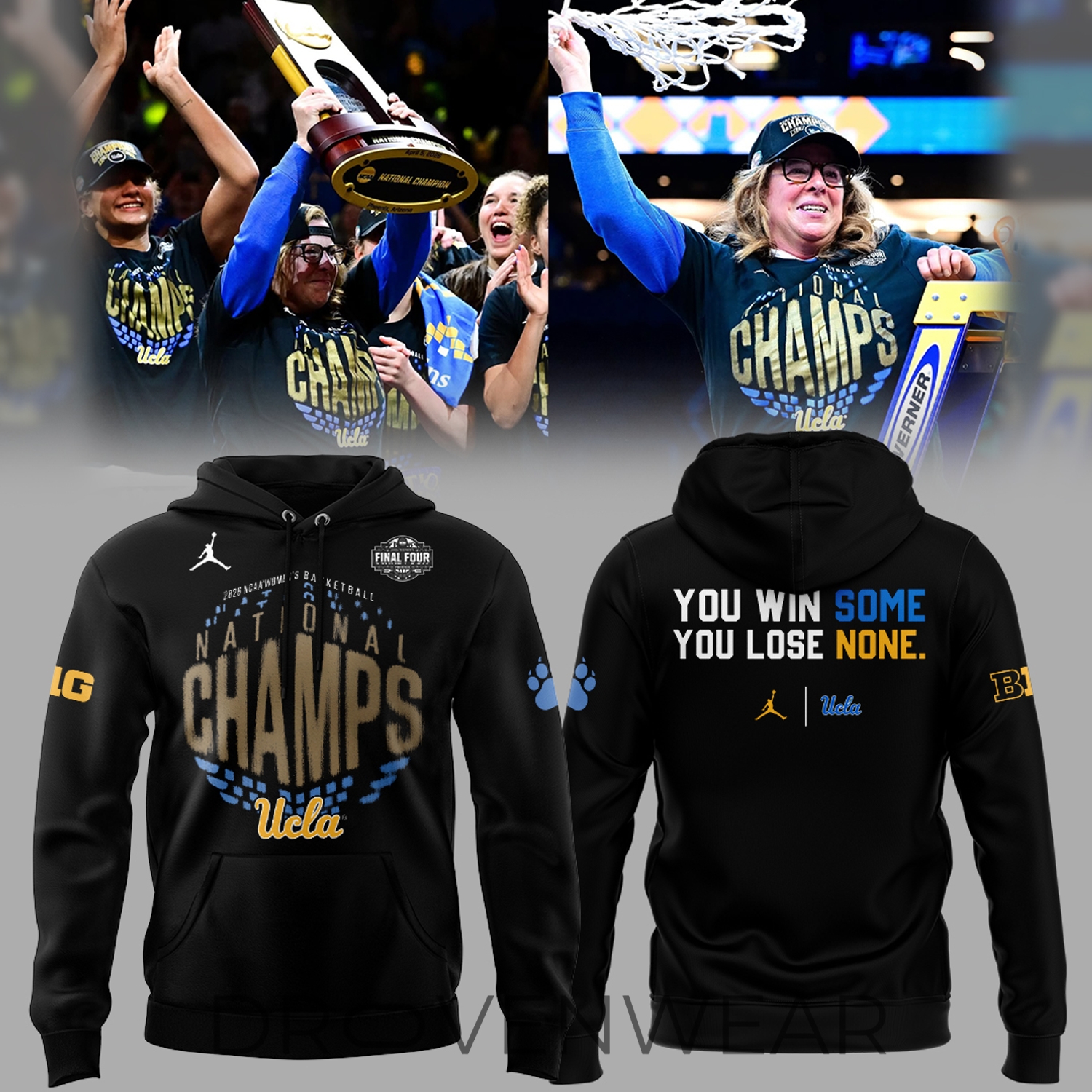 "YOU WIN SOME YOU LOSE NONE" 2026 Women's Basketball National Champions 👑🏀 Hoodie "YOU WIN SOME YOU LOSE NONE" 2026 Women's Basketball National Champions 👑🏀 Hoodie
