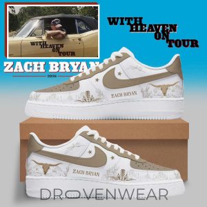 Zach Bryan With Heaven On Tour 2026 Collection AF1 by Drovenwear.com