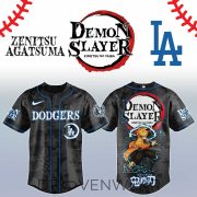 Zenitsu Agatsuma Demon Slayer Los Angeles Anime Baseball Jersey