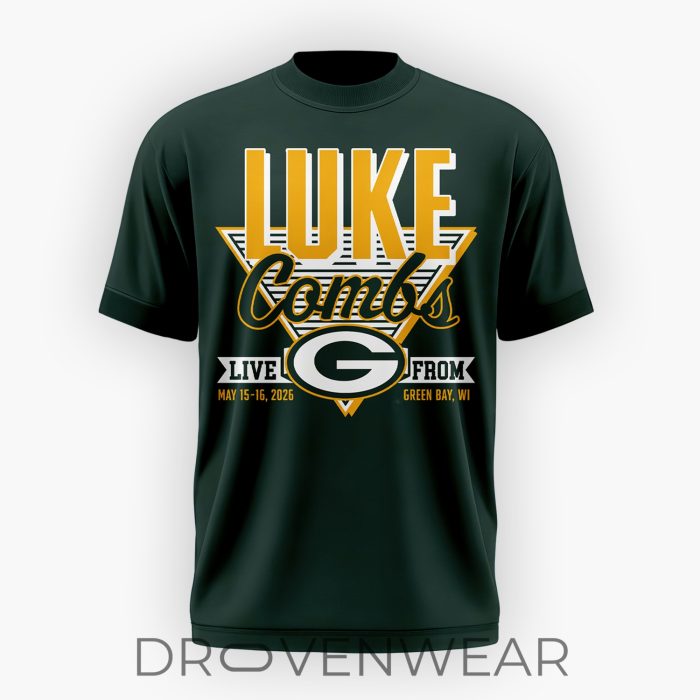 2026 Limited Edition Signed T-Shirt – Luke Combs x Green Bay Packers Collaboration - Image 3