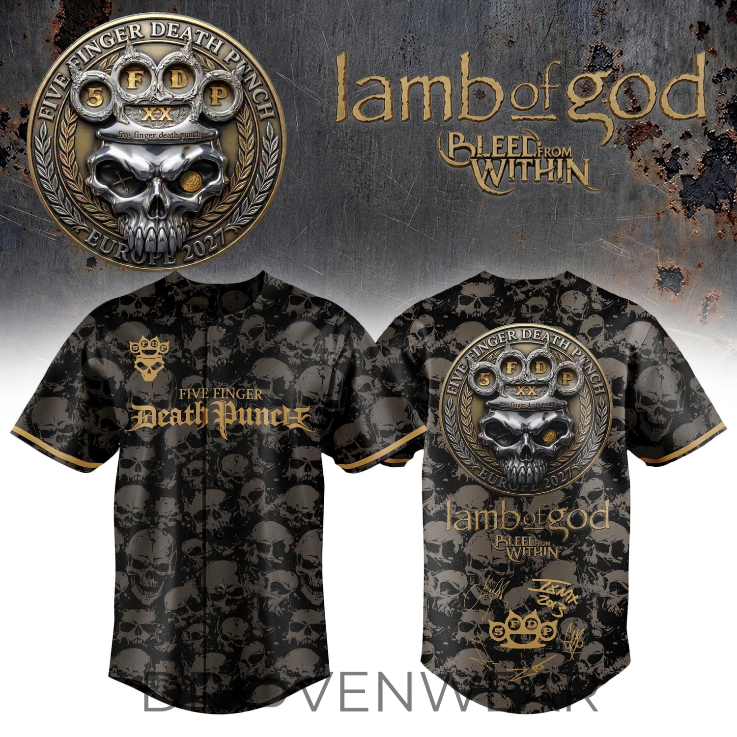 5FDP 20th Anniversary World Tour 2026 Special Edition Baseball Jersey 5FDP 20th Anniversary World Tour 2026 Special Edition Baseball Jersey