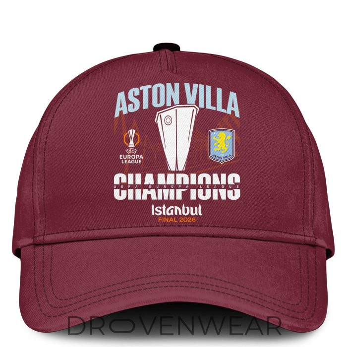 Aston Villa Europa League Champions 2026 Special Edition Graphic Tee Version 2 - Image 2