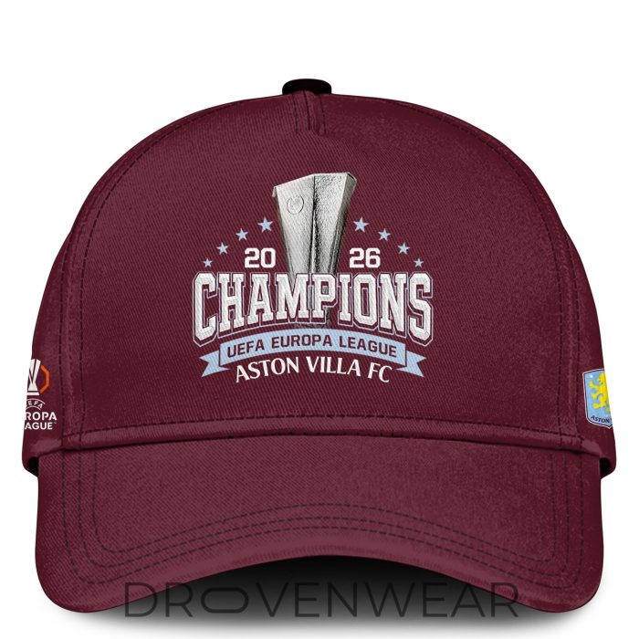 Aston Villa Europa League Winners 2026 Fan Hoodie Limited Drop - Image 2