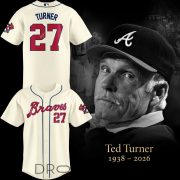 Atlanta Braves Ted Turner #27 Tribute Special Edition Jersey