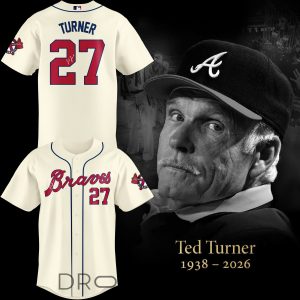 Atlanta Braves Ted Turner 27 Tribute Special Edition Jersey by Drovenwear.com
