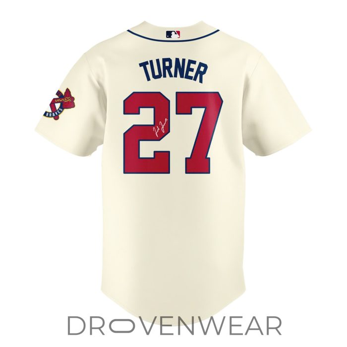 Atlanta Braves Ted Turner #27 Tribute Special Edition Jersey - Image 3