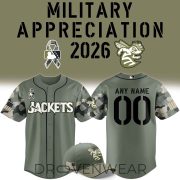 Augusta GreenJackets 2026 Military Appreciation Night Baseball Jersey Edition