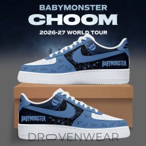 BABYMONSTER CHOOM World Tour 2026 Air Force 1 Custom Sneakers by Drovenwear.com