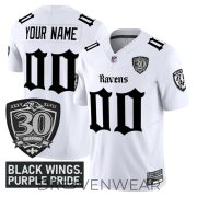 Baltimore Ravens Gothic Nevermore 30th Season Custom Football Jersey - Image 2