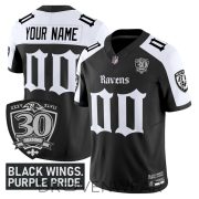 Baltimore Ravens Gothic Nevermore 30th Season Custom Football Jersey - Image 3