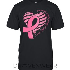 Breast Cancer Awareness I Wear Pink Unisex Shirt V1 by Drovenwear.com