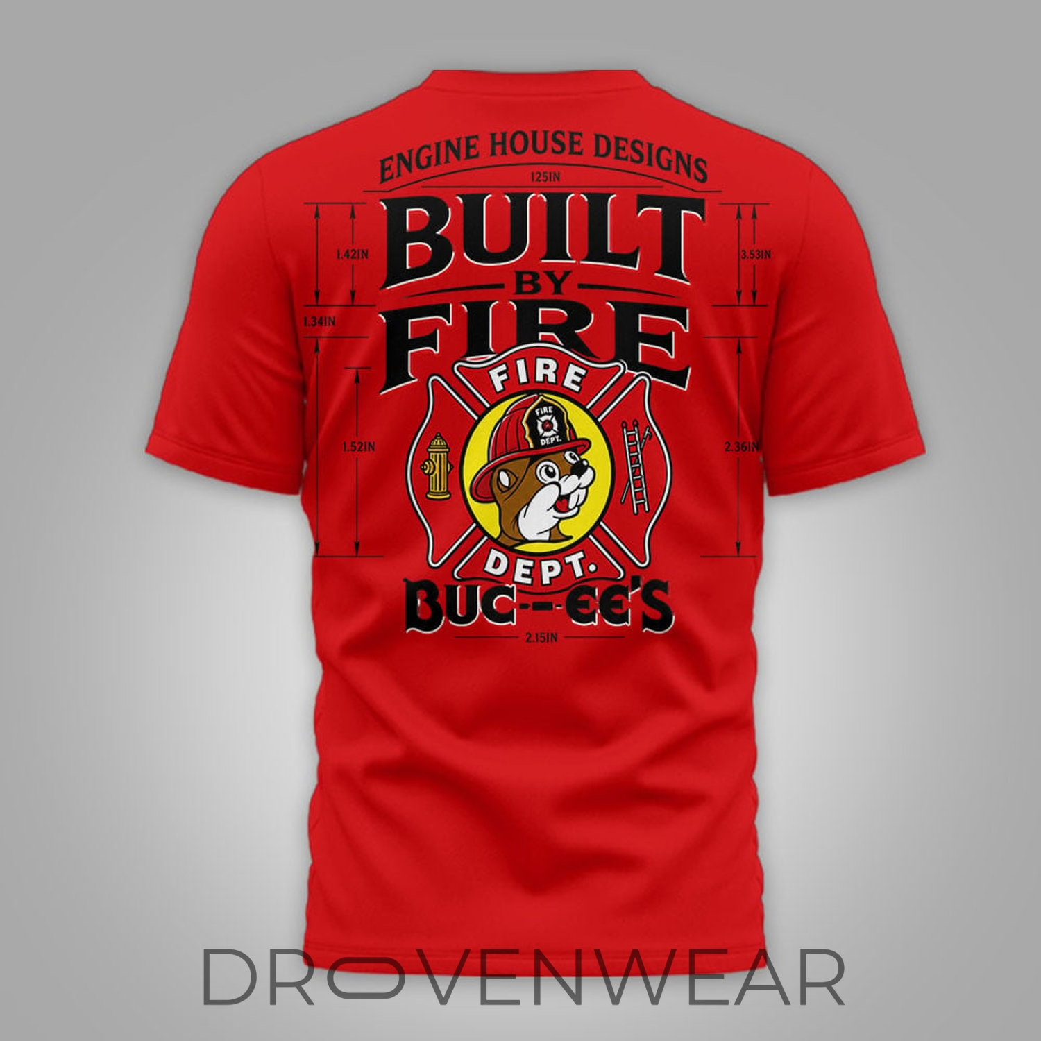 Buc-ees Firefighter Engine House 2026 3D Graphic Shirt Buc-ees Firefighter Engine House 2026 3D Graphic Shirt