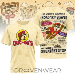 Bucees Road Trip Beaver Graphic 3D Shirt by Drovenwear.com