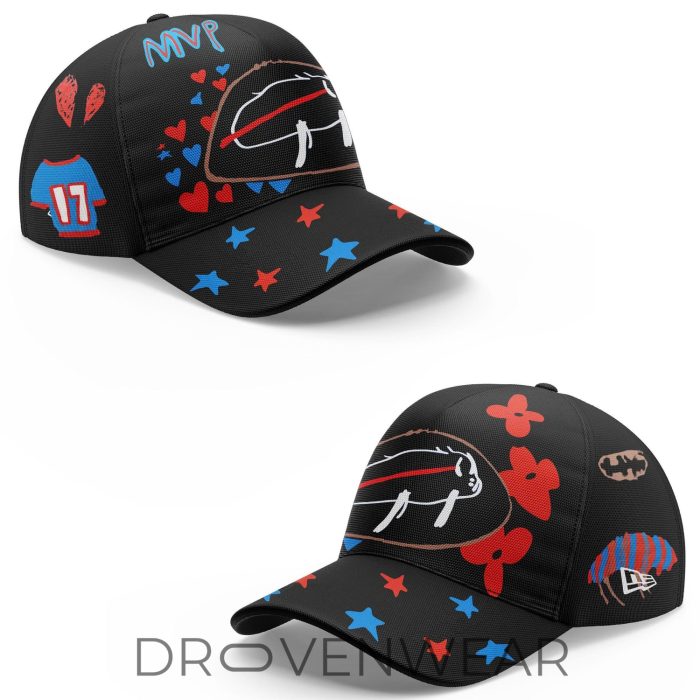 Buffalo Bills 2026 Billustration Black Hoodie Fan Edition - Image 4
