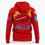 Buffalo Bills 2026 Billustration Red Hoodie Exclusive Drop - Image 3
