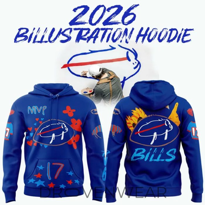 Buffalo Bills Billustration 2026 Fan Hoodie - Image 2