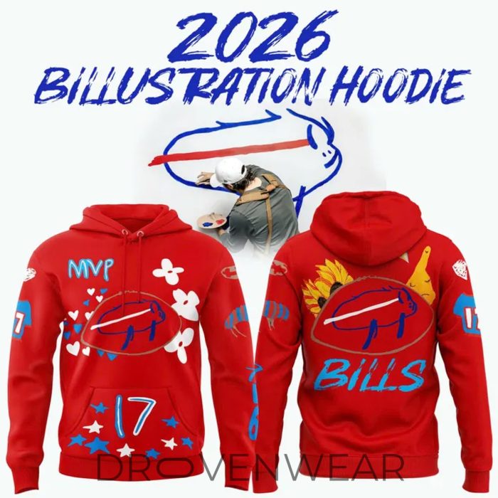 Buffalo Bills Billustration 2026 Fan Hoodie - Image 3