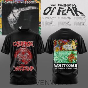 Cameron Whitcomb Kingdom of Fear Tour 2026 TShirt by Drovenwear.com
