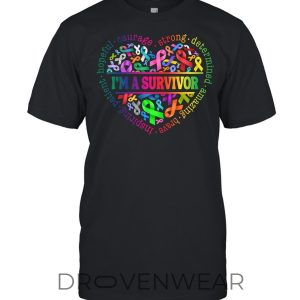 Cancer Survivor Awareness Unisex Inspirational TShirt by Drovenwear.com