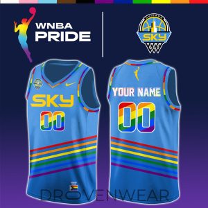 Chicago Sky 2026 WNBA x Pride Day Limited Edition Jersey by Drovenwear.com