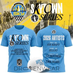 Chicago Sky Skytown Series 2026 Fan TShirt by Drovenwear.com