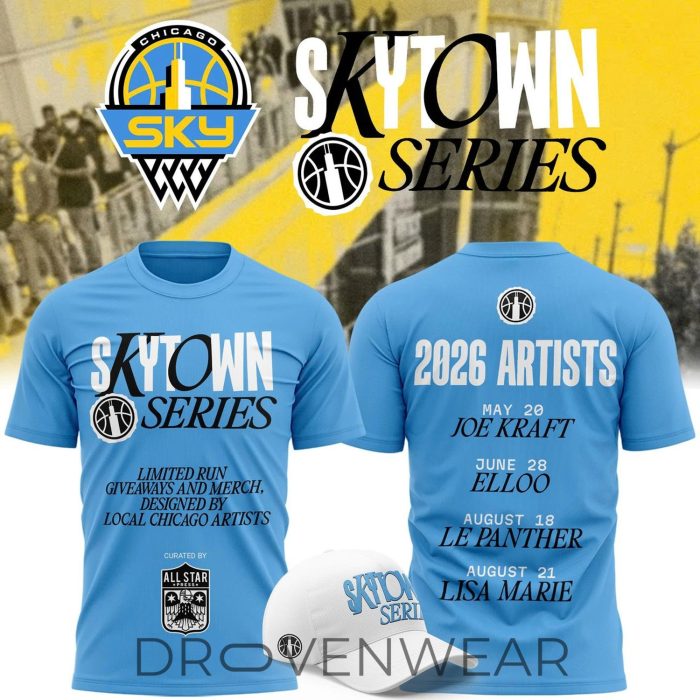 Chicago Sky Skytown Series 2026 Fan T-Shirt - Image 2