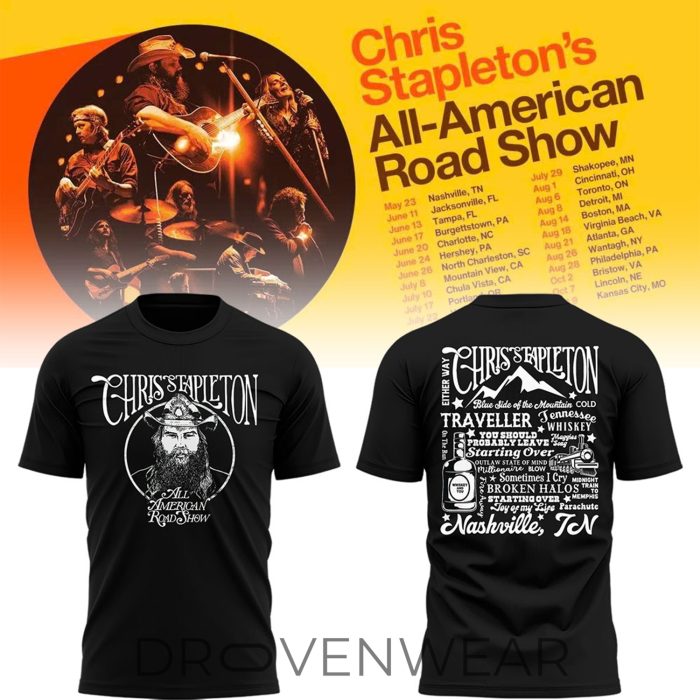 Chris Stapleton All-American Road Show Tour Shirt V3 Limited Edition - Image 2