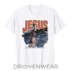 Christianartworkshop Jesus Short Sleeve Tshirt by Drovenwear.com