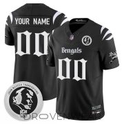 Cincinnati Bengals Gothic Style John Madden Tribute Football Jersey