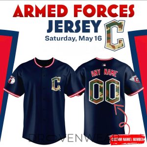 Cleveland Guardians 2026 Armed Forces Tribute Jersey by Drovenwear.com