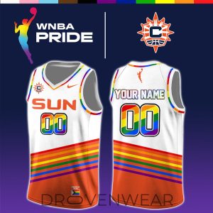 Connecticut Sun 2026 WNBA x Pride Day Limited Edition Jersey by Drovenwear.com