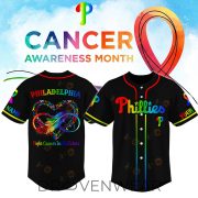 Custom Baseball Team Cancer Awareness Month Personalized Limited Jersey - Image 3