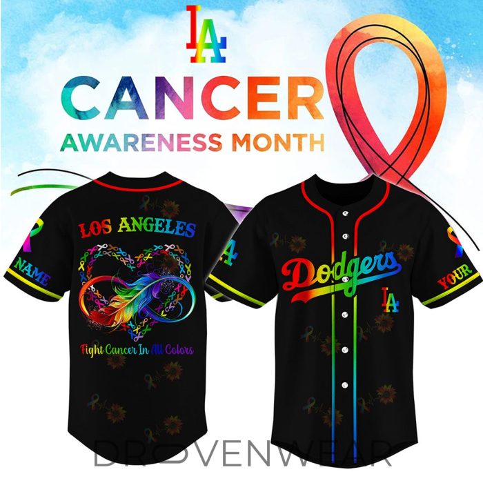 Custom Baseball Team Cancer Awareness Month Personalized Limited Jersey - Image 5