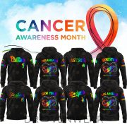 Custom Baseball Team Cancer Awareness Month Personalized Premium Hoodie
