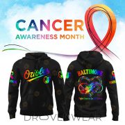 Custom Baseball Team Cancer Awareness Month Personalized Premium Hoodie - Image 2