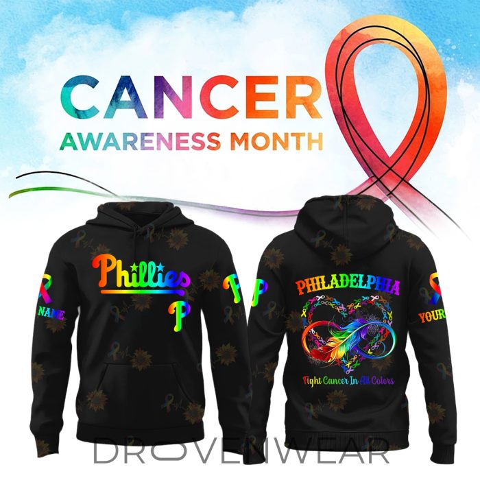Custom Baseball Team Cancer Awareness Month Personalized Premium Hoodie - Image 7