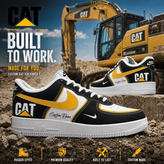 Custom Name Air Force 1 Sneakers CAT Theme - Image 2