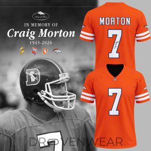 Denver Broncos Craig Morton Tribute Limited Football Jersey by Drovenwear.com
